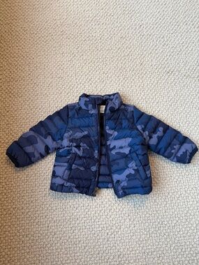Ralph Lauren Blue Camo Puffer Jacket - Baby
